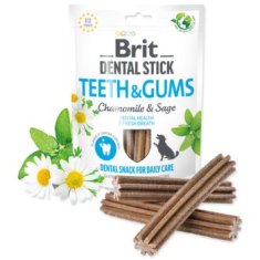 Brit Pochoutka Dental Stick Teeth & Gums s heřmánkem a šalvějí 7ks