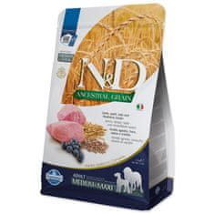 N&D Krmivo Dog Adult Medium & Maxi Ancestral Grain Lamb, Spelt, Oats & Blueberry 2,5kg