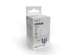 Solight  LED žárovka miniglobe matná G45 8W, E27, 4000K, 720lm