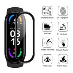 Xiaomi 3D Tvrzené Sklo pro Mi Band 5 / M5 - Černá KP36243