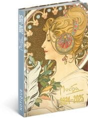 Notique 18měsíční diář Petito - Alfons Mucha 2024/2025