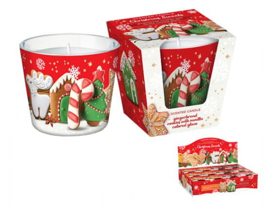 Svíčka ve skle CHRISTMAS SWEETS GINGERBREAD COOKIES 115g