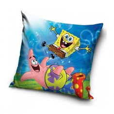 Carbotex  Povlak na polštářek Sponge Bob a Patrikova trampolína 40x40 cm