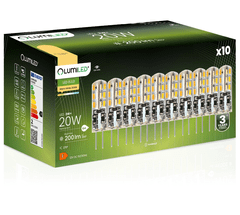 LUMILED 10x LED žárovka G4 CAPSULE 2W = 20W 200lm 3000K Teplá bílá 270°