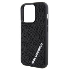 Karl Lagerfeld Kryt Karl Lagerfeld KLHCP15L3DMKRLK Apple iPhone 15 Pro hardcase 3D Rubber Multi Logo black