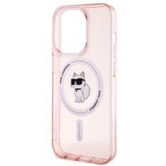 Karl Lagerfeld Kryt Karl Lagerfeld KLHMP15XHFCCNOP Apple iPhone 15 Pro Max hardcase IML Choupette MagSafe pink