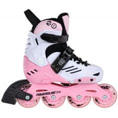 POWERSLIDE Dětské kolečkové brusle One Khaan Junior LTD Pink, 4x, 72, 35-38