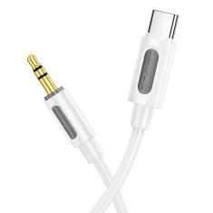 Borofone Kabel BL20 jack 3,5 mm USB-C 1m bílý