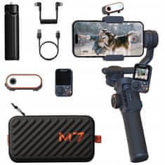 Hohem Gimbal Stabilizátor Hohem iSteady M7 OLED lampa Dálkové ovládání pro Smartphone