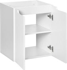 COMAD Závěsná skříňka pod umyvadlo Nova White II s deskou 50 cm bílá/dub evoke