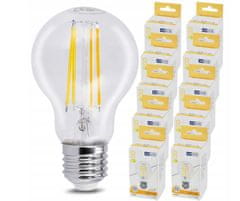 Anlux 10x LED žárovka E27 - 8W - 1120lm - teplá bílá