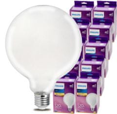 Philips 10x LED žárovka Philips E27 - 13W - 2000lm - 2700k velká koule - SET