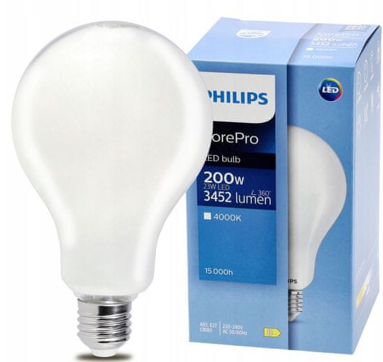 Philips LED žárovka Philips E27 - 23W - 3452lm - 4000k Corepro Premium