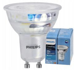 Philips LED žárovka Philips GU10 - 3,5 - 255Lm 36° - teplá bílá 3000K - CorePro Premium