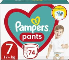 Pampers Plenkové Kalhotky Pants Velikost 7, 74 ks, 17kg+