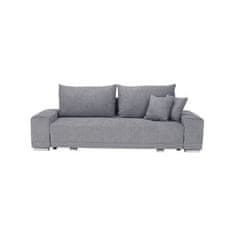 KONDELA Rozkládací pohovka, světle šedá, KEVAN BIG SOFA látka 105 x 255 x 98 cm