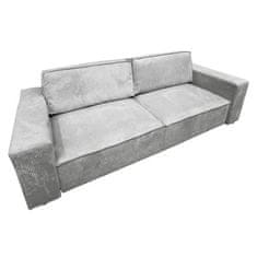 KONDELA Rozkládací pohovka, světle šedá, HARPERA BIG SOFA 382105