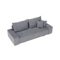 KONDELA Rozkládací pohovka, světle šedá, KEVAN BIG SOFA látka 105 x 255 x 98 cm