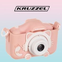 Kruzzel AC22296 Dětský růžový digitální fotoaparát