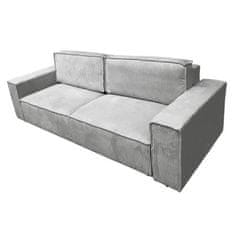 KONDELA Rozkládací pohovka, světle šedá, HARPERA BIG SOFA 382105