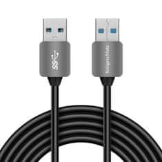 Krüger&Matz Zástrčka kabelu USB3.0 - zástrčka Kruger & Matz 1m černý KM0337