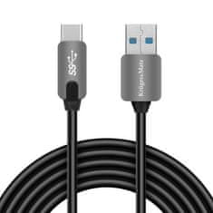 Krüger&Matz USB kabel 3.0 zástrčka - zástrčka typu C 5 Gbps 0,5 m Kruger & Matz šedý KM0347