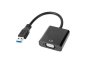 QUER USB 3.0 - VGA adaptérový adaptér černý KOM0984