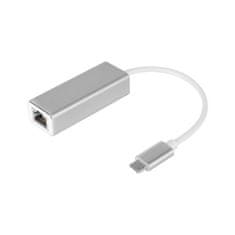 Krüger&Matz Adaptér USB typu C - RJ45 Kruger & Matz stříbrný KM1247