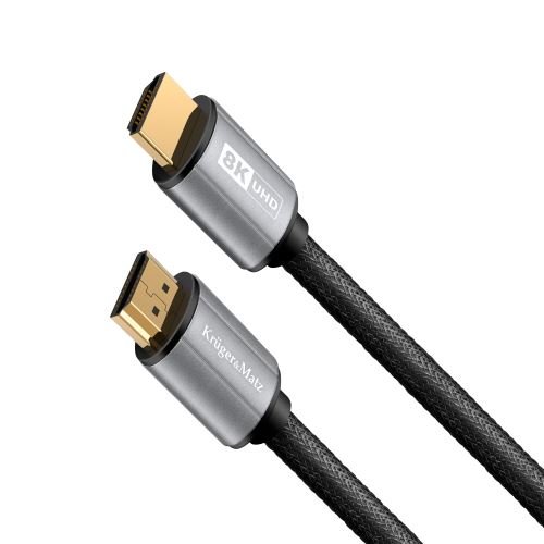 Krüger&Matz HDMI-HDMI 2.1 8K kabel 3 m, hliník KM1266