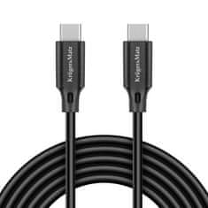 Krüger&Matz USB Type C - USB Type C kabel 100 W 1 m Kruger & Matz Basic černý KM1260