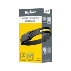 Rebel URZ0935-2 Nabíjecí čelenka s LED páskem