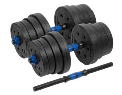 Rebel ACTIVE RBA-2301 Nastavitelné bitumenové činky s konektorem 2x15 kg