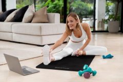 Rebel ACTIVE RBA-3152-BK Podložka na jógu, pilates, fitness 183x61 cm černá