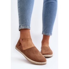 Dámské semišové hnědé espadrilky velikost 42