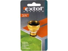 Extol Premium Konektor na kohoutek (8876023) 3/4&quot;, MOSAZ