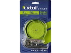 Extol Craft Pás upínací ráčnový (9680) 5m x 25mm, max. 150kg