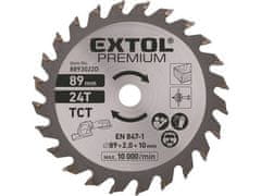 Extol Premium Kotouč pilový s SK plátky (8893022D) Ř89 x 1,0 x 10 mm, 24T