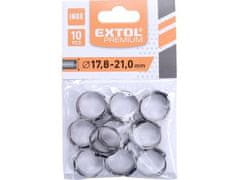 Extol Premium Hadicová spona (8865178) spona na hadici, 10ks, Ř21mm, INOX