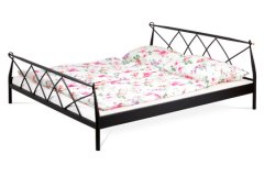 Autronic Postel Postel dvoulůžková, 180x200, kov černá matná (BED-1907 BK) (2xKarton)