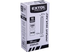 Extol Premium Spona nastřelovací 8862621 spona nastřelovací, 3000ks, 19mm, 5,7x1,2x1mm