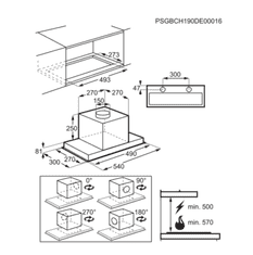 Electrolux Vestavný odsavač par 700 SENSE Hob2Hood LFG716X