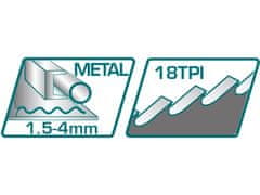 Total Plátky na kov TAC52922EF Plátky na kov, 150mmx19mmx0.9mm