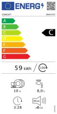 Concept Vestavná myčka nádobí MNV4745