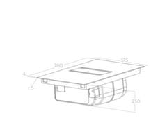 Elica Indukční varná deska s integrovaným odsavačem NIKOLATESLA ALPHA BL/A/78