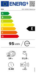 ECG Vestavná myčka nádobí EDI 100363 BlackLine