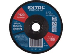 Extol Premium Kotouč lamelový 8803486 kotouč lamelový šikmý korundový, O150mm, P120