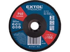 Extol Premium Kotouč lamelový 8803482 kotouč lamelový šikmý korundový, O150mm, P40