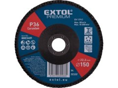 Extol Premium Kotouč lamelový 8803481 kotouč lamelový šikmý korundový, O150mm, P36