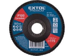 Extol Premium Kotouč lamelový 8803465 kotouč lamelový šikmý korundový, O115mm, P100