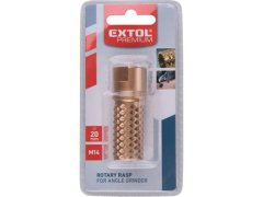 Extol Premium Rašple 8803693 rotační-válcová s čelními zuby, O20mm, závit M14